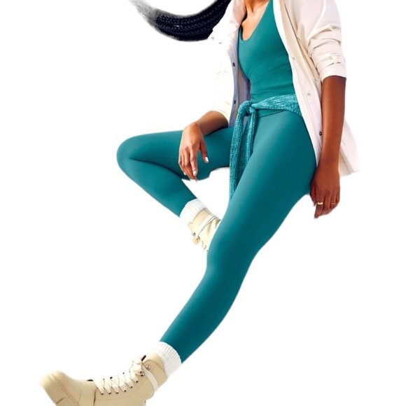 EUC Women's ATHLETA Transcend 7/8 Tight Borealis Green | Size XL - Picture 2 of 12